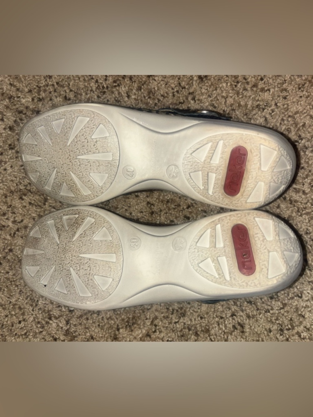 Rieker Doris Mary Jane Leather Shoes Size 40 - Picture 8 of 8